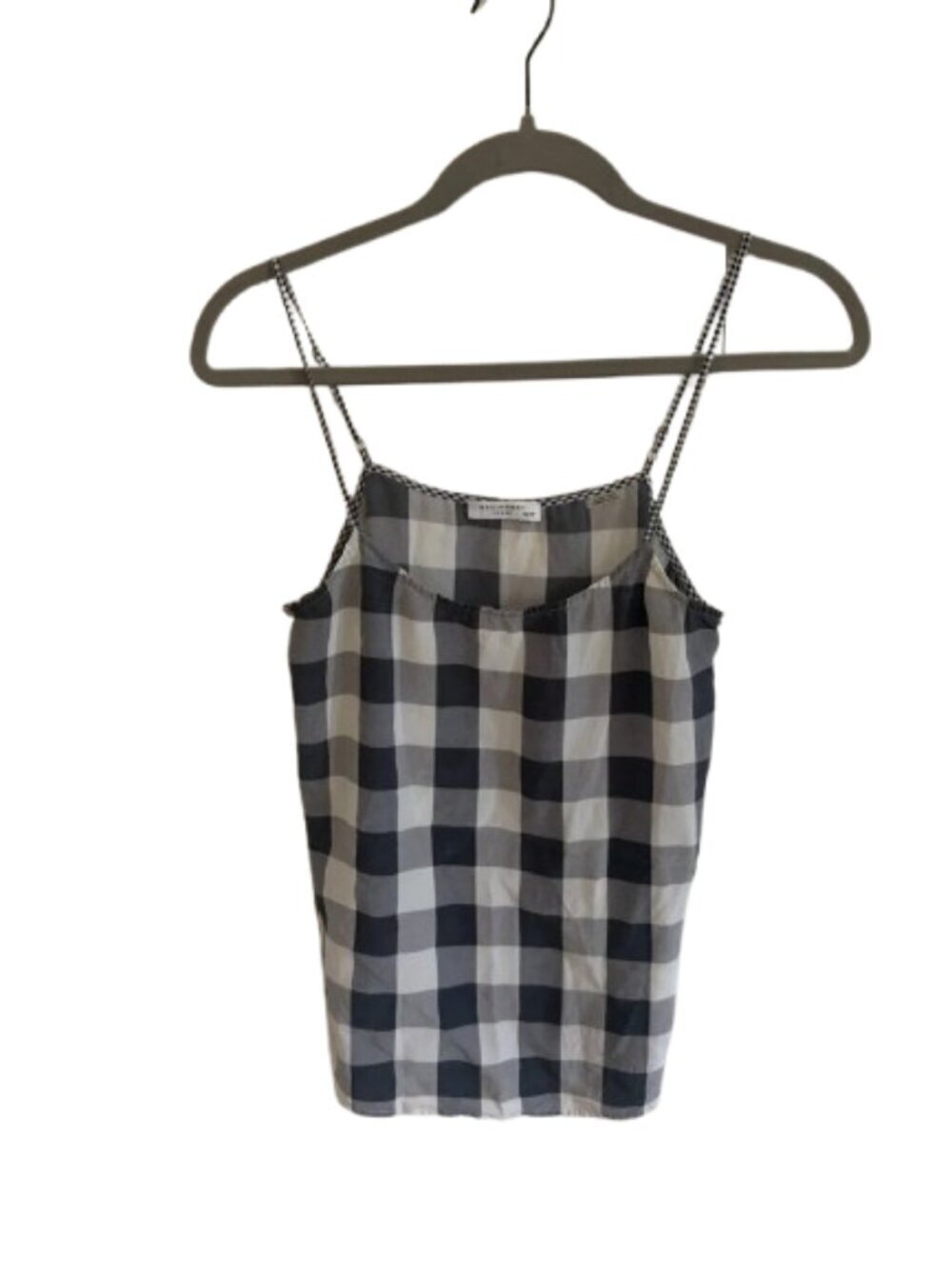 Equipment Femme Gingham Tank Top Blue Size XS